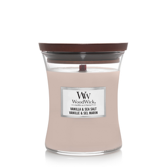 Woodwick - Vanilla &amp; Sea Salt - Medium 