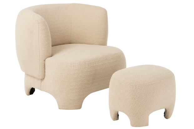 Fauteuil - Beer - Ecru 